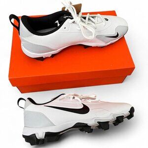Nike Force Trout 9 Keystone White Black Baseball Cleats FB9728-100 Mens Size 11